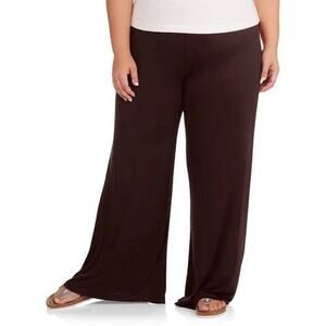 24Seven Comfort Plus Size 3XL Wide-Leg Palazzo Pants